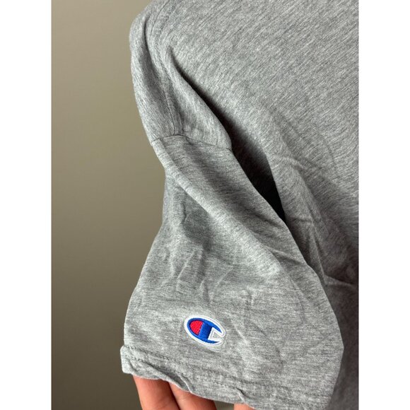 Champion Creighton Bluejays Crop Top Gray Tee Womens XL College Logo Shirt - Picture 5 of 12